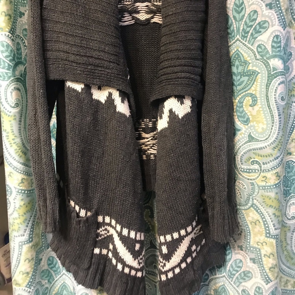 Open front sweater